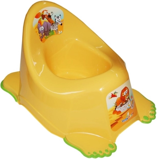 Pot pour enfants antidérapant Safari jaune