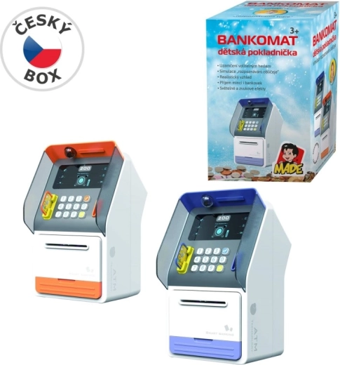 Tirelire pour enfants MaDe type distributeur automatique avec reconnaissance faciale