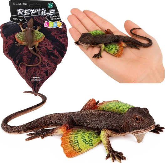 Figurine réaliste en caoutchouc d’agame à membrane 13 cm