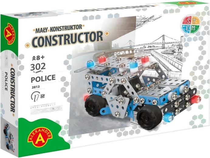Kit de construction voiture de patrouille de police Little Constructor