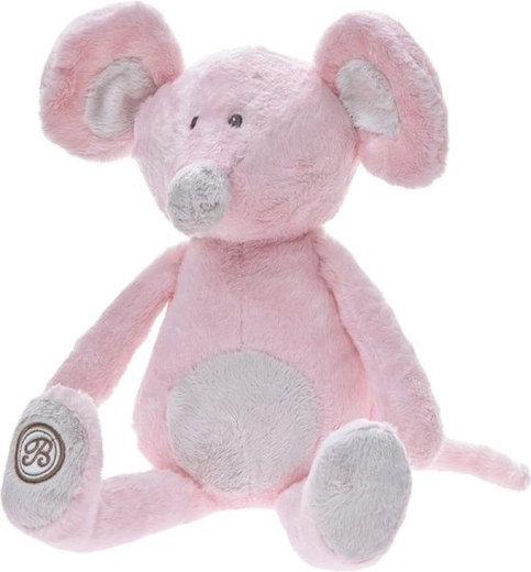 Souris en peluche Lena rose 25 cm
