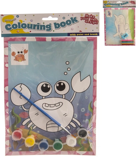 Livre de coloriage avec set de couleurs 19 × 26 cm (4 pcs)