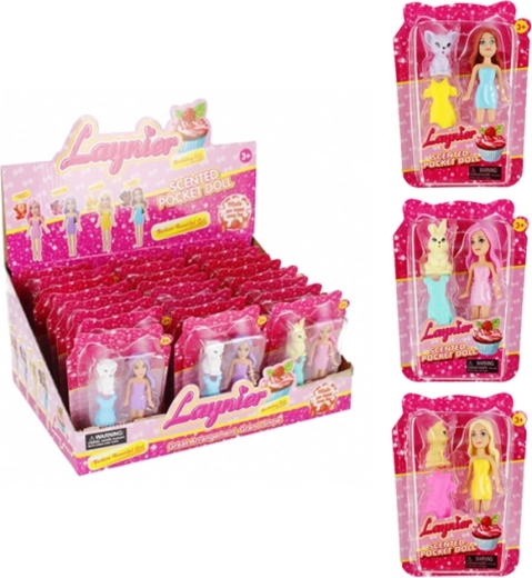 Laynier mini poupée parfumée avec animal et accessoires
