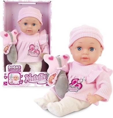 Poupée NATALIA bébé 33 cm avec jouet