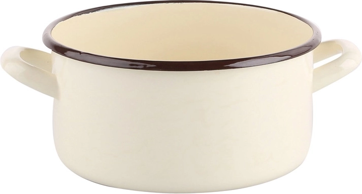Casserole émaillée Silesia 1,45 l, 16 cm, crème