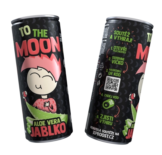 Mr. Moon boisson fruitée sans alcool à l’aloe vera et à la pomme 0,25 l