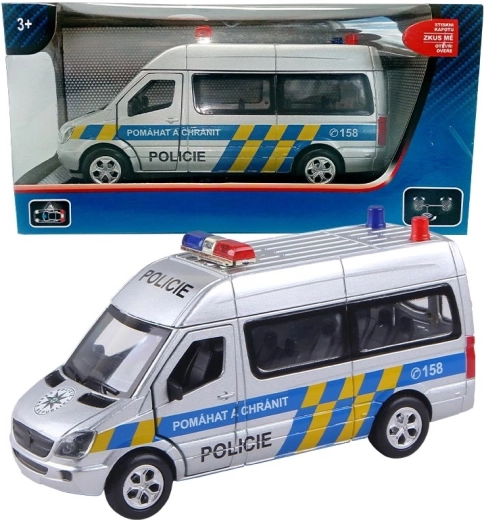 Voiture de police Mercedes-Benz à friction avec fonctions