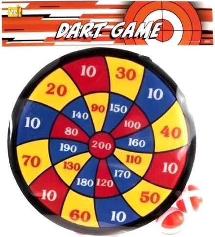 Cible à scratch 20 cm avec 2 balles