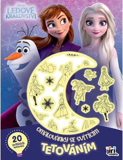Coloriage avec tatouage lumineux Frozen La Reine des neiges