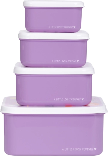 A Little Lovely Company – lot de quatre boîtes à goûter princesses
