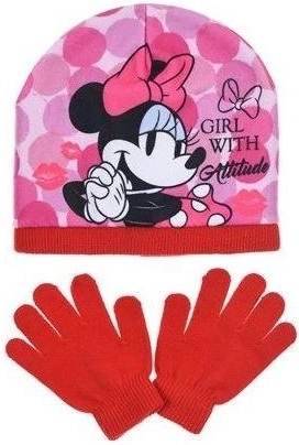 Bonnet et gants rouges Minnie
