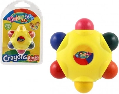 Crayons de cire étoile 6 couleurs