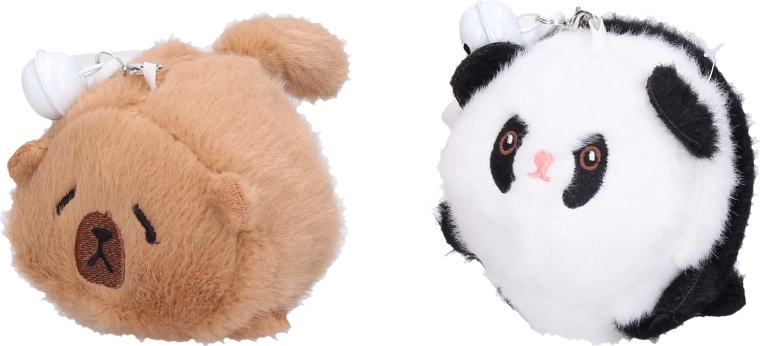 Pendentif peluche à tirer avec animal - 1 pièce