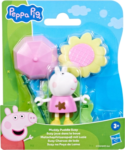Hasbro Peppa Pig – plaisir dans les flaques : Suzy, figurine avec accessoires