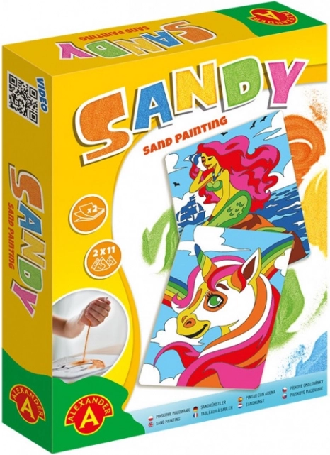Tableaux de sable - Sandy - Sirène, Licorne
