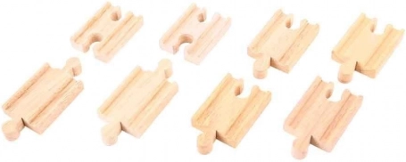 Connecteurs de rails en bois 7 cm (8 pcs) BIGJIGS RAIL