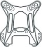 Tour d’amortisseurs avant X3 CNC en aluminium 7075, 5 mm HN