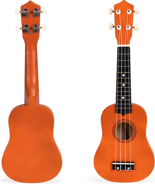 Ukulélé en bois pour enfants avec 4 cordes en nylon ECOTOYS