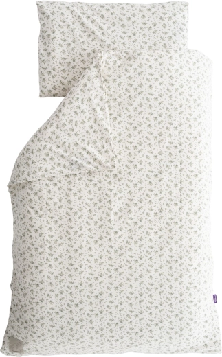 Parure de lit jersey Träumeland olive 100 × 135 cm + 40 × 60 cm