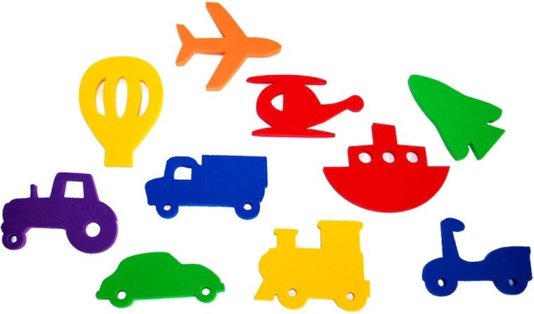 Stickers aquatiques Transports – lot de 10 pcs