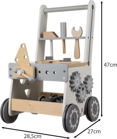 3-en-1 : atelier, espace de rangement et chariot roulant