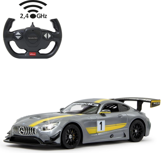 Voiture RC Jamara Mercedes‑AMG GT3 Performance 1:14 grise 2,4 GHz