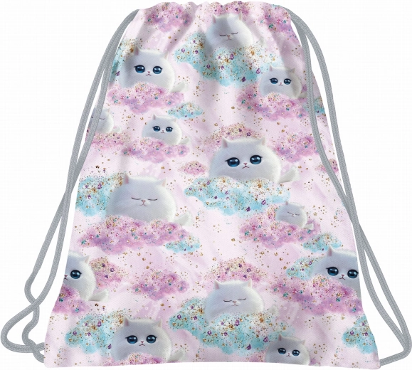 Sac à dos à cordons BackUP Dreamy avec chatons - 1 pièce