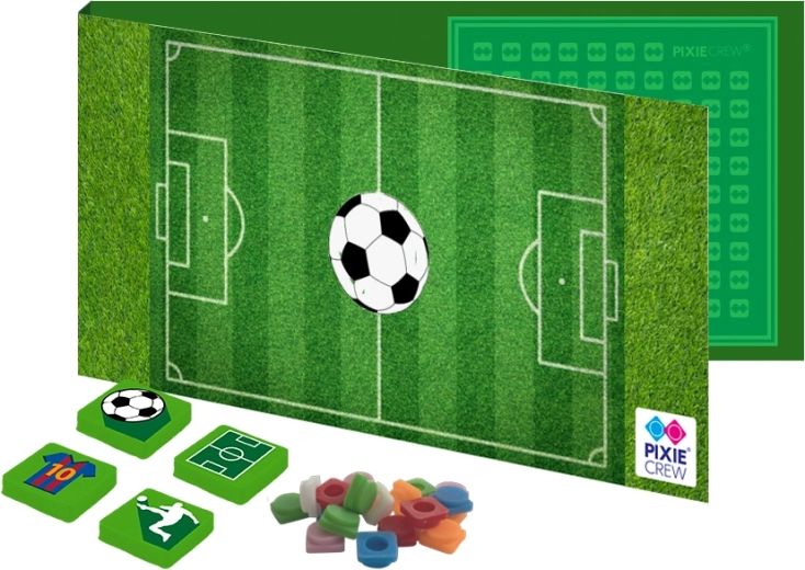 Carte postale et carte de vœux Pixie Crew avec cadeau à l’intérieur – football