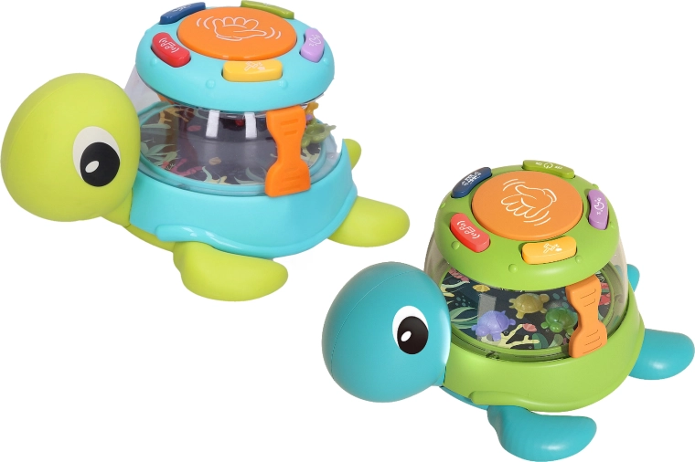 Tortue musicale avec tambourin et effets