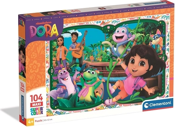 Maxi puzzle Clementoni Dora SuperColor 104 pièces