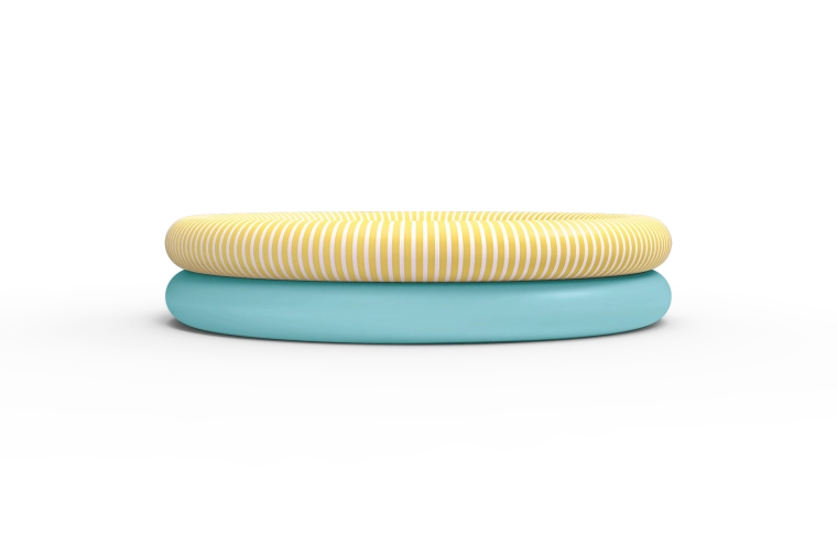 Pataugeoire gonflable pour enfants Quut Banana Blue 80 cm