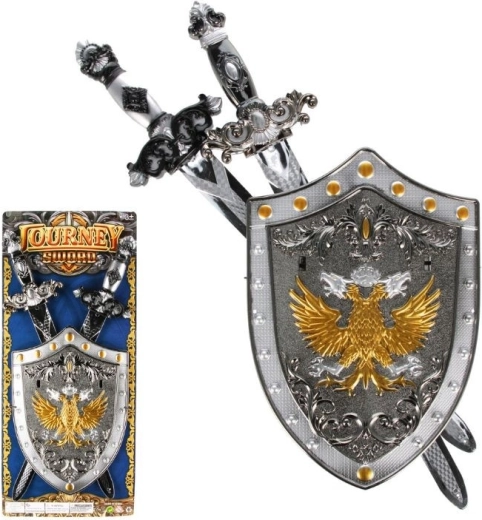 Ensemble de chevalier – 2 épées et bouclier 20 × 29 cm