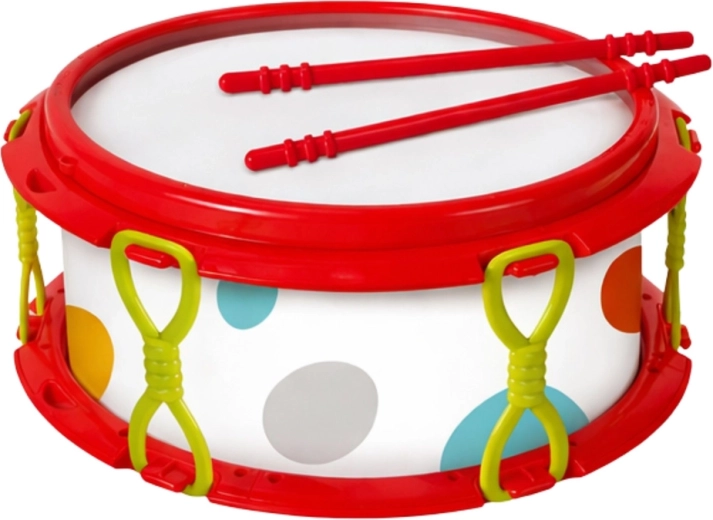 Petit tambour avec baguettes pour les premiers rythmes