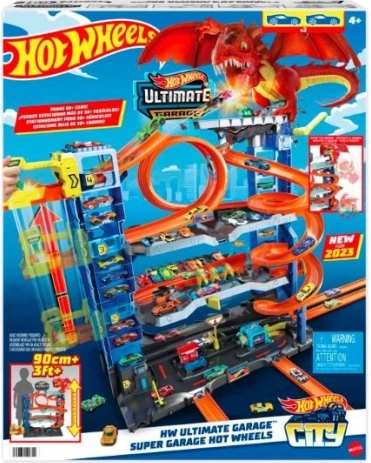 Méga Garage avec Attaque de Dragon par Hot Wheels City