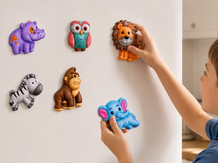 Magnets pour réfrigérateur terminés