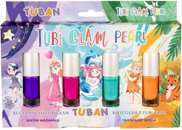 Vernis à ongles Tubi Glam set 4 pcs - nacré
