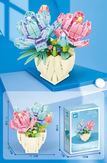 Jeu de construction fleurs 293 pièces
