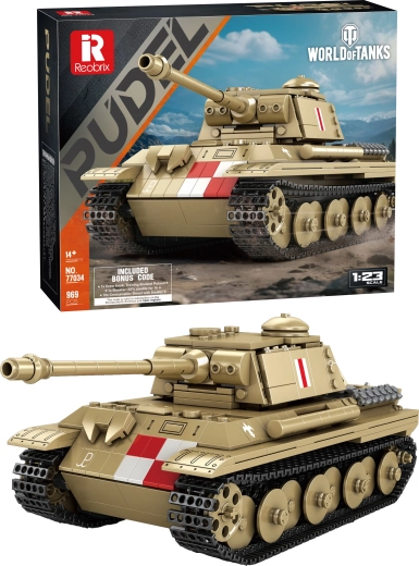 World of Tanks – kit de construction du char Pudel (969 pièces)