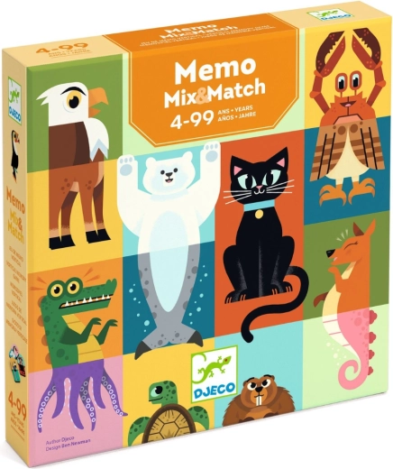 Djeco Jeu de mémoire mix & match
