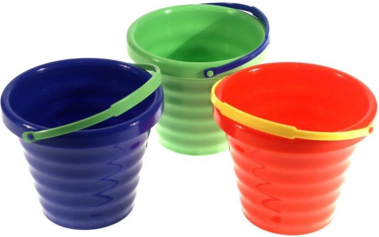Seau pour enfants pour le sable 16 cm avec anse 1,4 l - 1 pièce