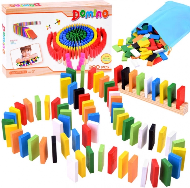 Dominos en bois colorés 300 pcs Jokomisiada