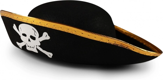 Chapeau de pirate pour enfant avec tête de mort