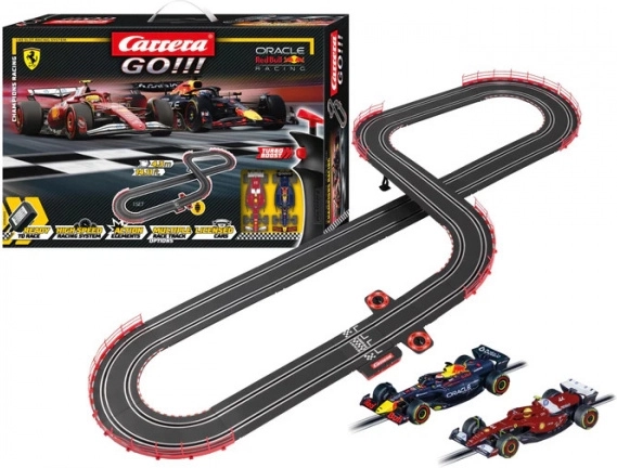 Circuit Carrera GO Champion’s Racing avec F1 FERRARI et RED BULL, 4,3 m