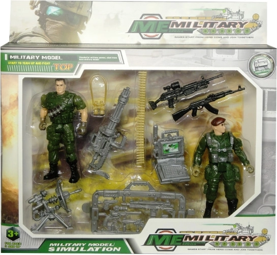 Ensemble militaire de figurines et d’accessoires
