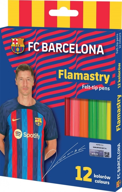 Feutres ASTRA FC Barcelona, 12 couleurs (assorties)