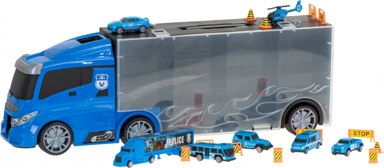 Ensemble de police complet avec hélicoptère