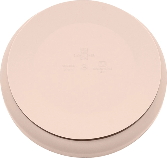 Assiette en silicone avec ventouse