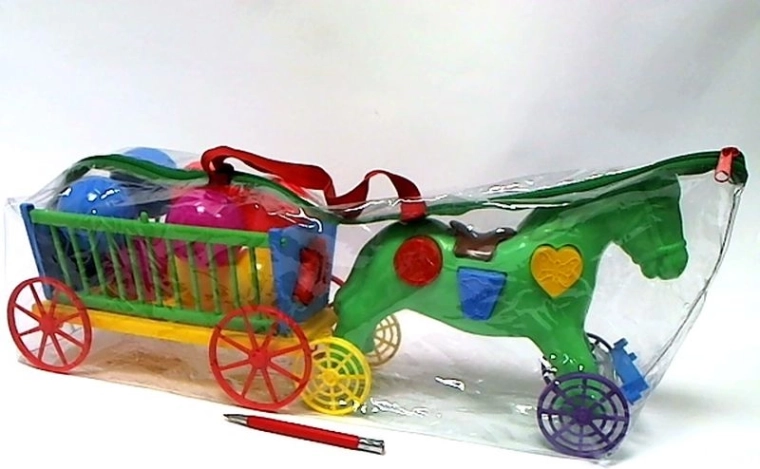 Poney éducatif avec chariot