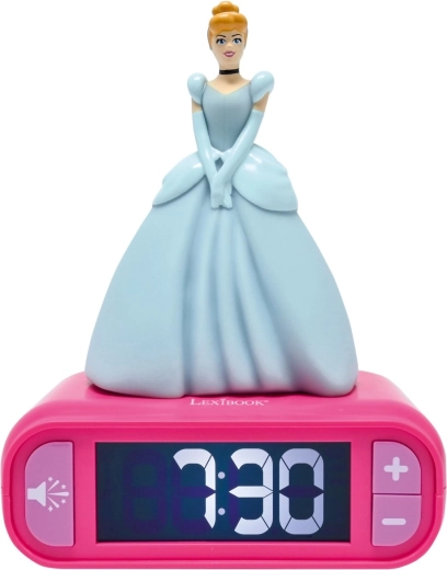 Réveil avec veilleuse 3D Disney Princesses Cendrillon