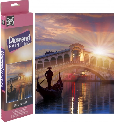 Peinture diamant GRAFIX Pont du Rialto 30 × 30 cm